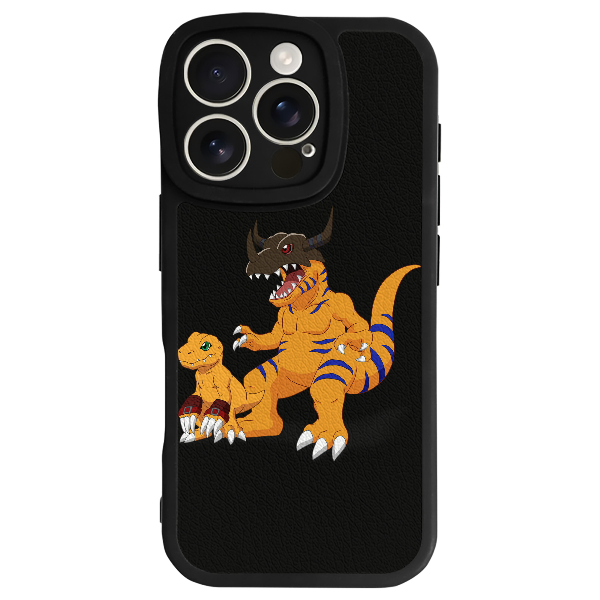 （画像用） Digimon デジタルモンスター/デジモン 【iPhone 16シリーズ対応】シリコンスマホケース（レザー調） 材質：シリコン